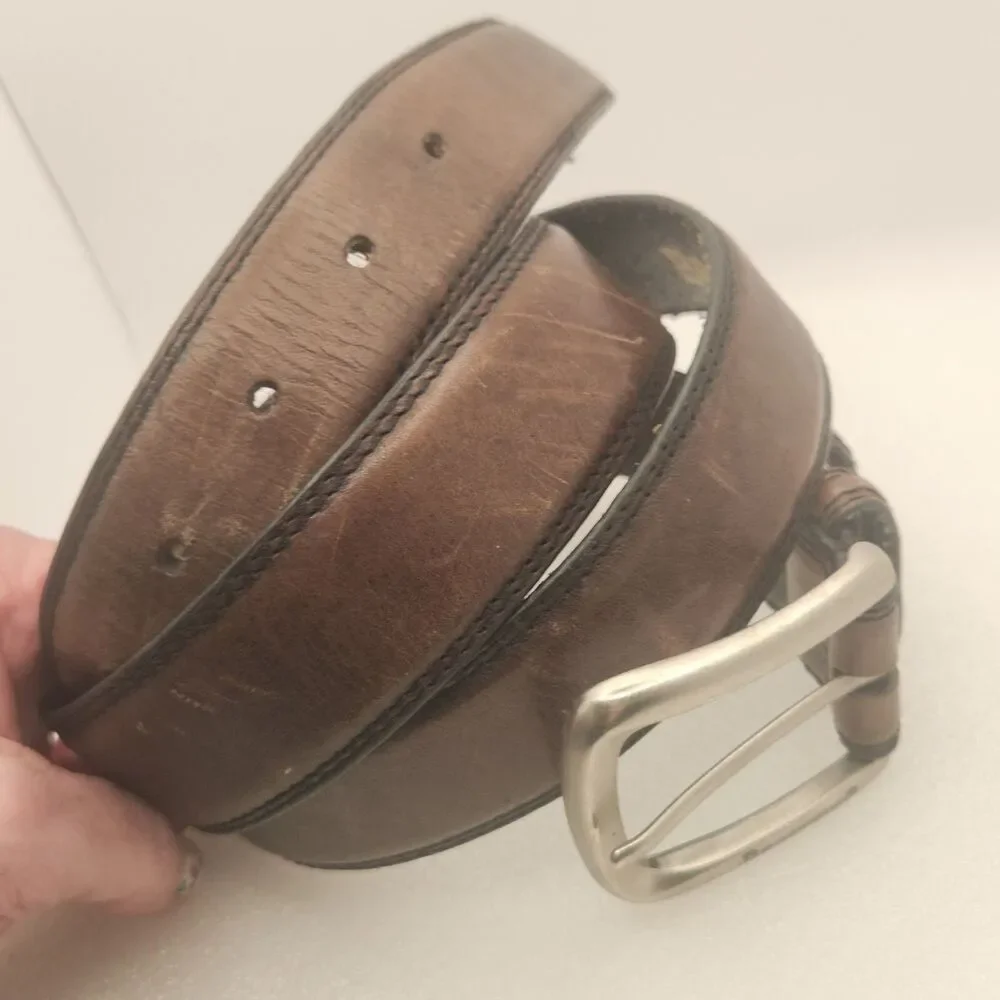 Vtg BROWNING The Best There Is Men's 44 Leather Belt